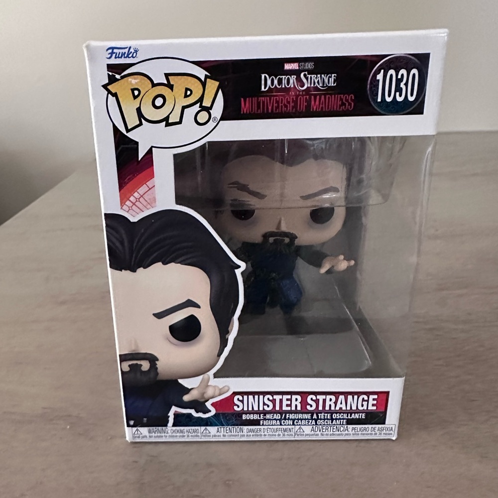 Funko Pop Sinister Strange with Black and Blue Outfit